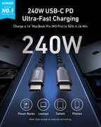 USB-C to USB-C Cable (240W