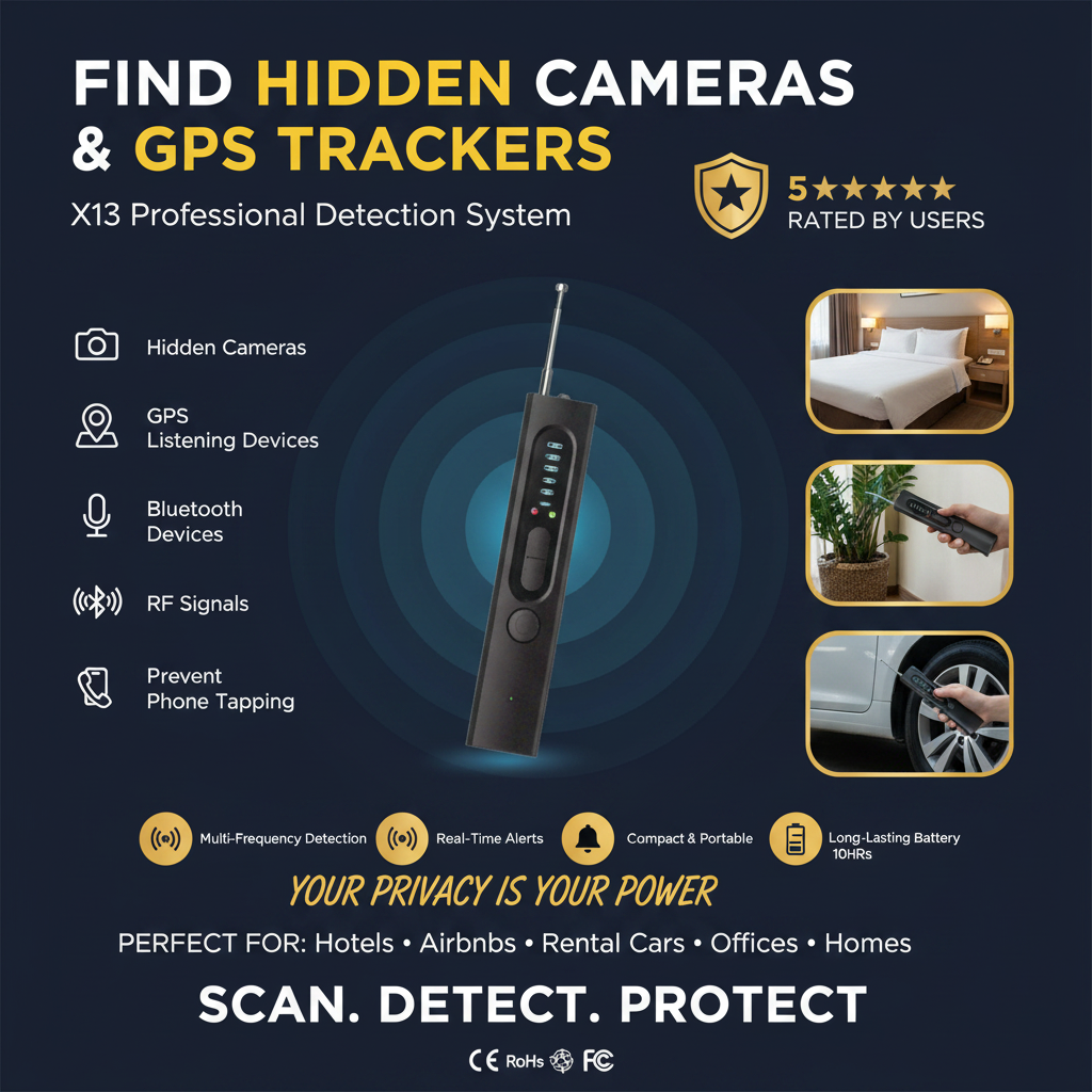 Anti-Spy Bug Detector Device